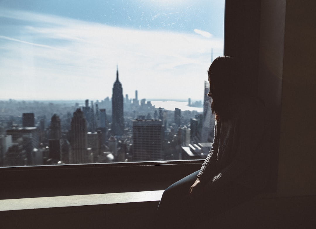 remote work new york home office manhattan skyline - remote work new york